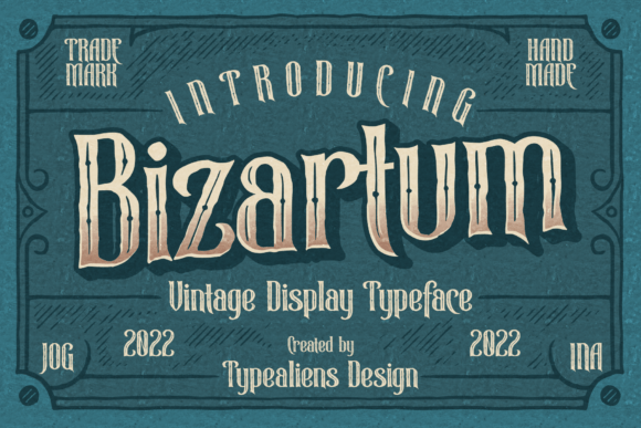 Bizartum: The Victorian Display Font with Character