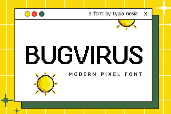 Bugvirus: The Pixel Font for Retro Digital Projects