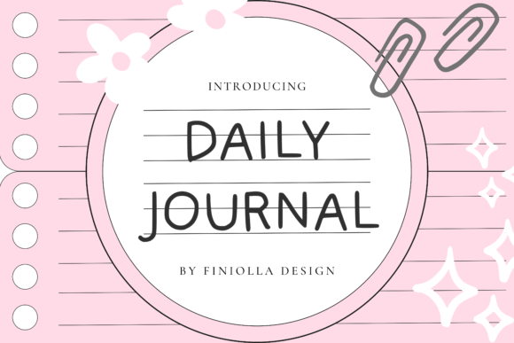 Daily Journal: A Handwritten Font for Authentic Design