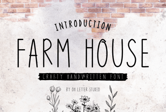 Farm House: The Handwritten Font for Authentic Designs