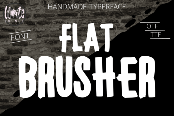 Flat Brusher: The Bold, Hand-Drawn Typeface for Urban Edge