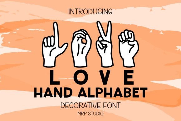 Hand Alphabet: A Friendly ASL-Inspired Display Typeface