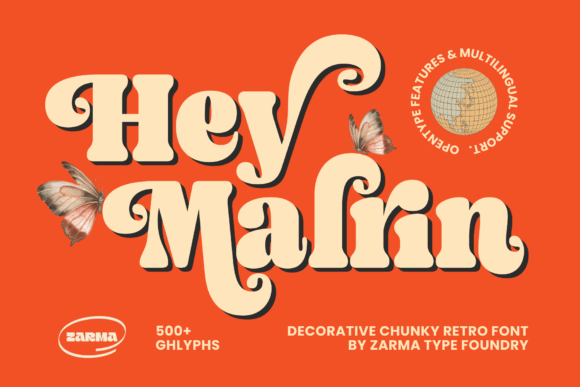 Malrin: A Chunky Retro Typeface for Bold Statements