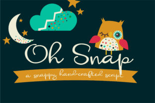 Oh Snap: The Hand-Crafted Script with a Playful, Loopy Vibe
