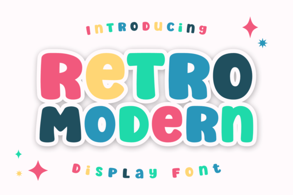 Retro Modern Font: Bold & Fun Typography for Kids' Designs