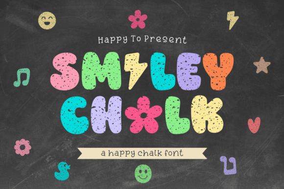 Smiley Chalk: The Playful Display Font for Bold Designs