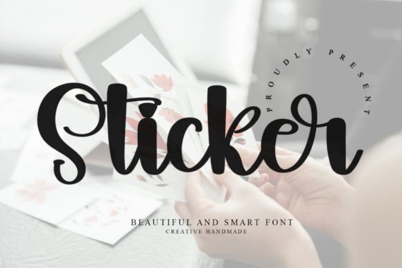 Sticker: A Playful Script Font for Joyful Design