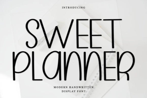 Sweet Planner: An Elegant Display Font for Timeless Design