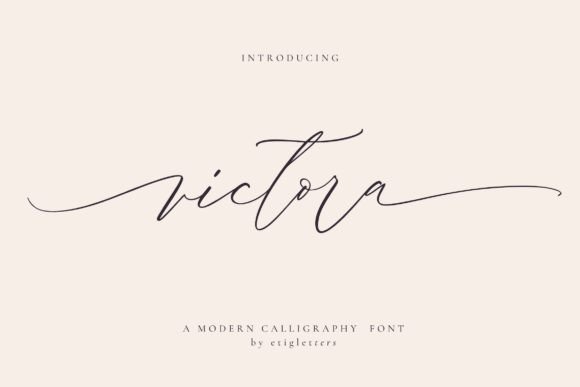 Victora: The Handwritten Script Font for Elegant Designs